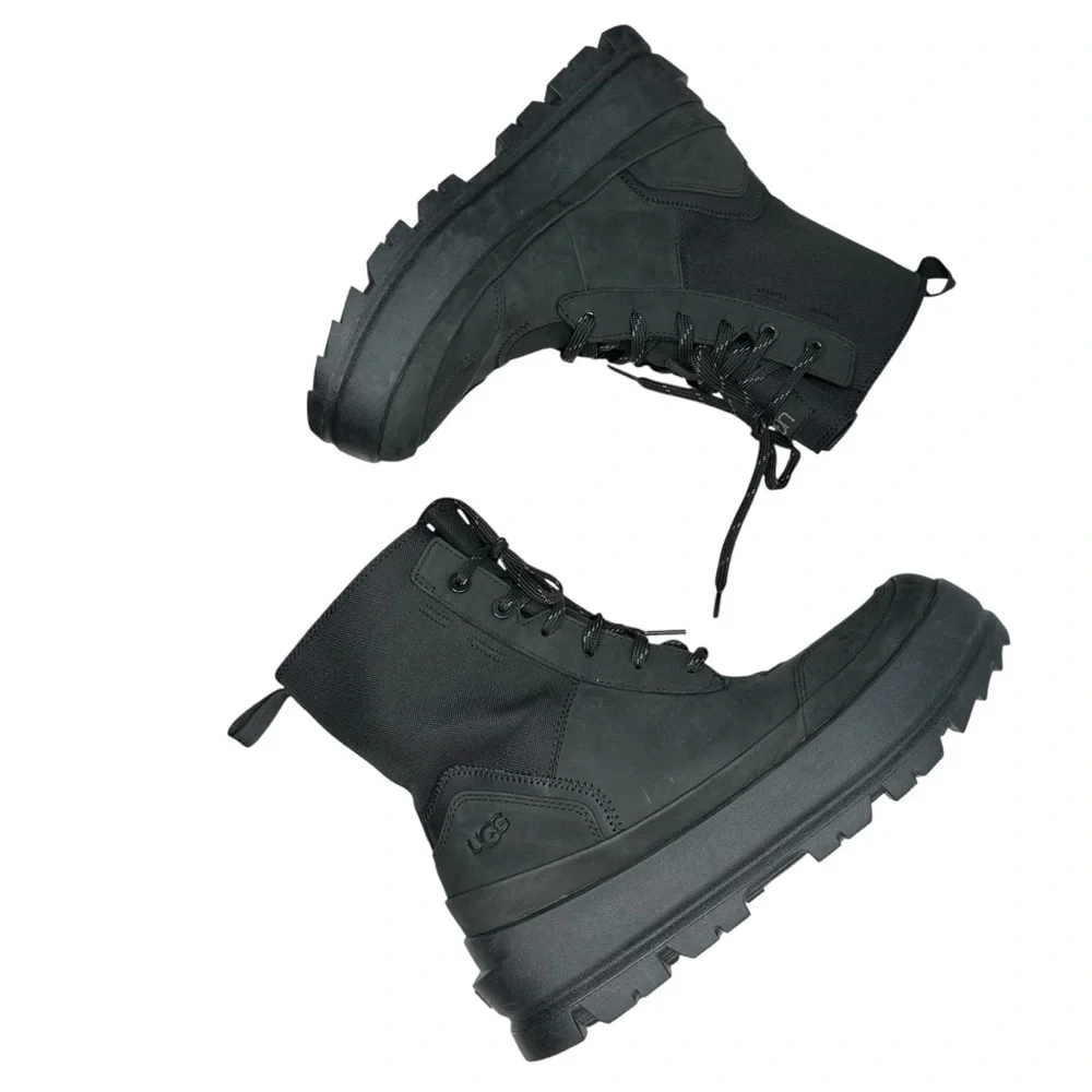 UGG Women's Charcoal Lace-Up Winter Boots Sz 8
